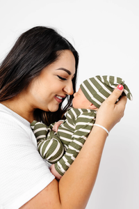 Spruce Stripe Bamboo Pajama Set