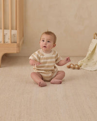 Butterscotch Stripe Rowan Romper