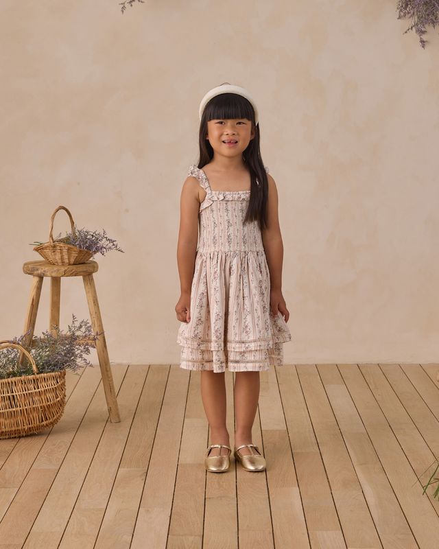 Floral Stripe Birdie Dress