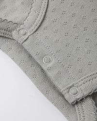 Sage Pointelle Skirted Bodysuit Dress