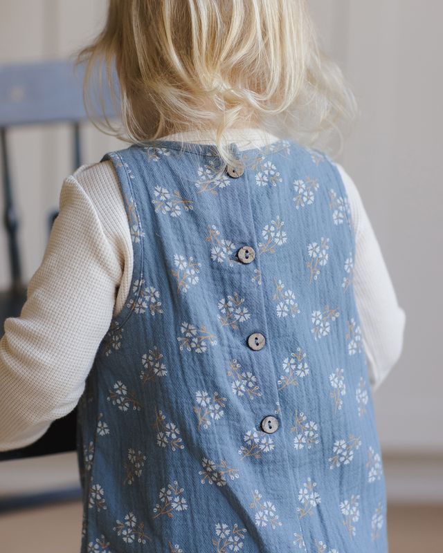 Blue Floral Maisie Overall