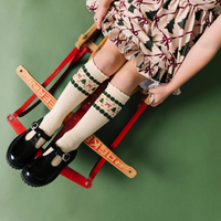 Fair Isle Knee High Socks