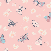 Pink Butterfly Daisy Tank Pajama Set