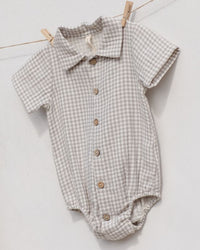 Sage Gingham Matteo Romper