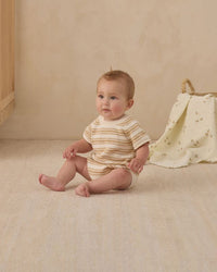 Butterscotch Stripe Rowan Romper
