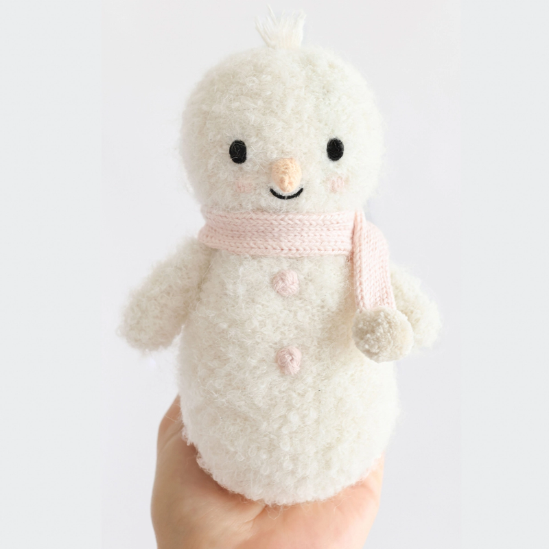 Baby Snowman Knitted Doll