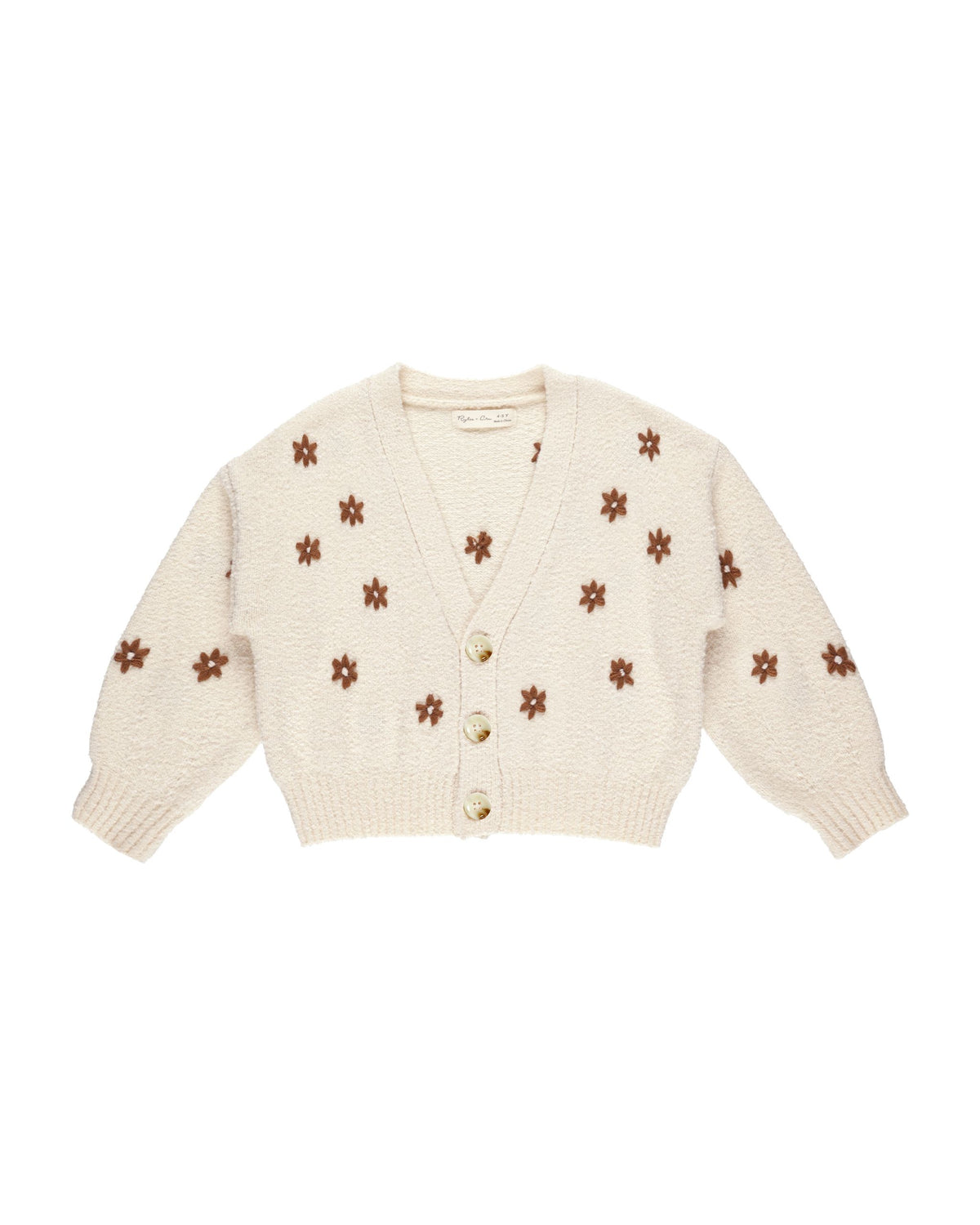 Embroidered Floral Knit Sweater