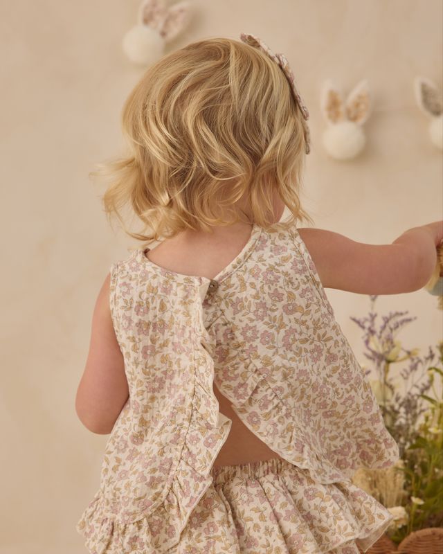 Dahlia Ruffled Tulip Top + Bloomer Set