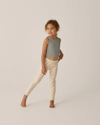 Polk Dot + Eucalyptus Ribbed Legging Set