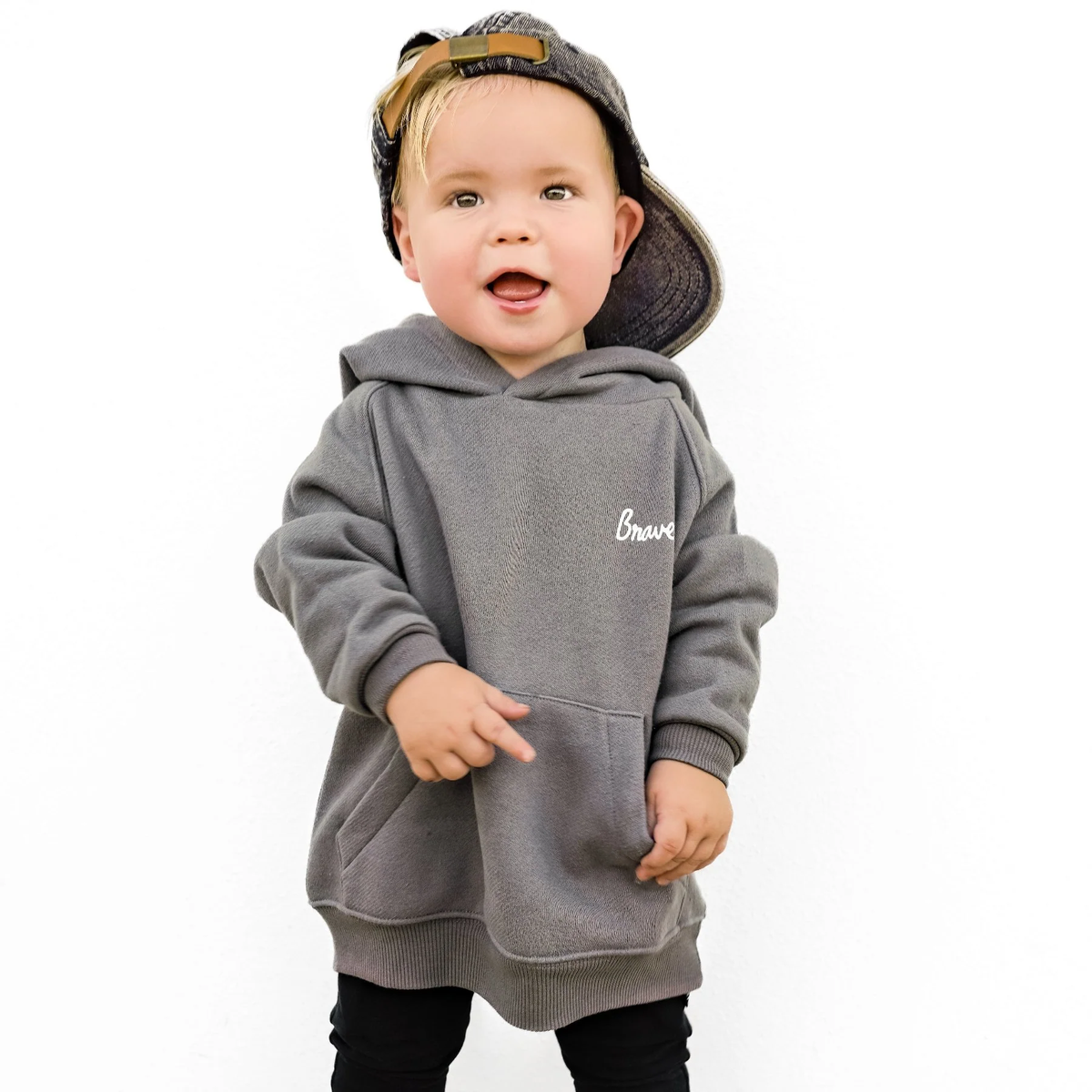 Brave Charcoal Hoodie