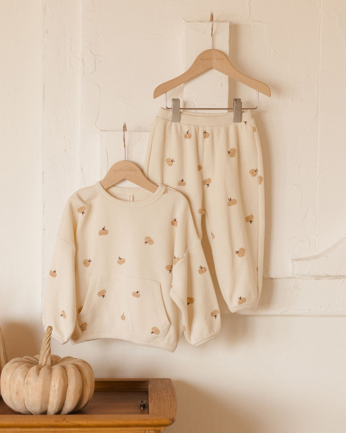 Pumpkins Waffle Slouch Set