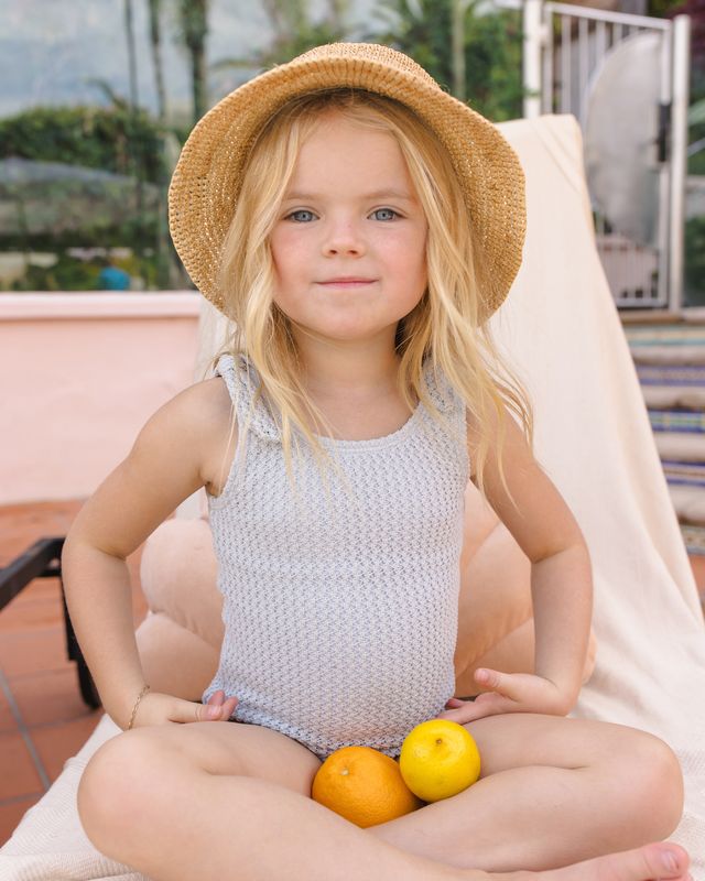 Dusty Blue Millie One-Piece