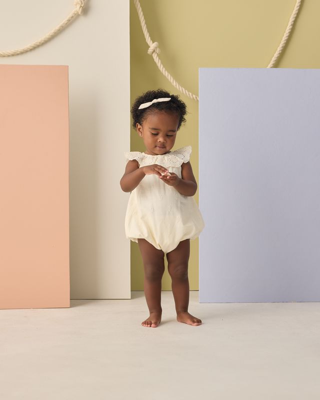 Ivory Eyelet Myla Romper