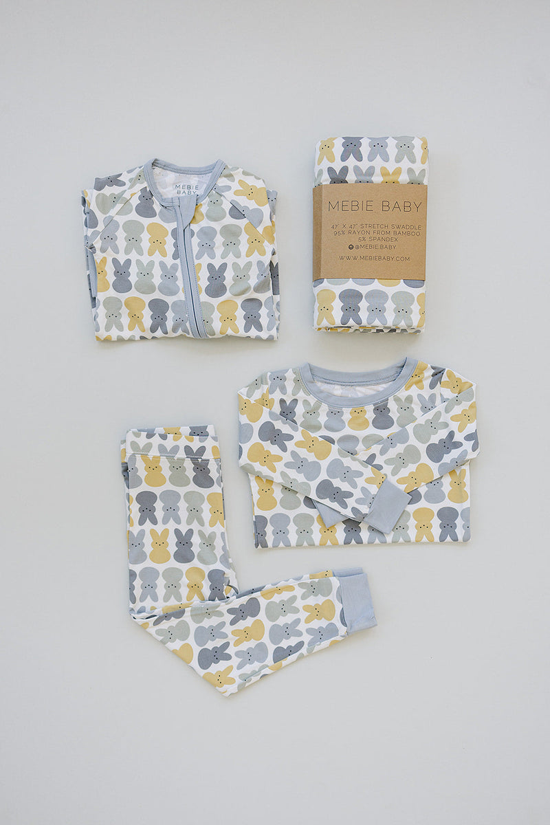 Blue Bunny Bamboo Cozy Set