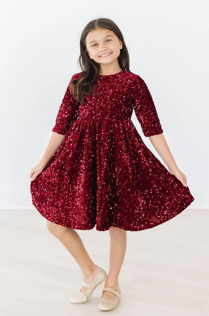 Cranberry Sequin Dress