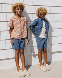 Poppy Gingham Lapel Collar Shirt