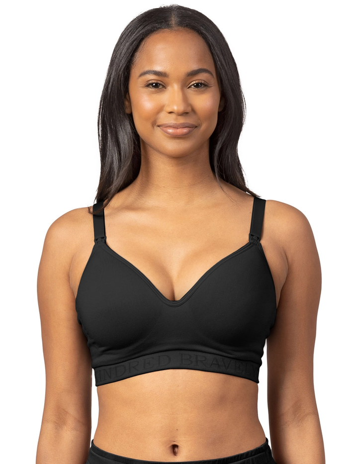 Black Contour Hands-Free Pumping + Nursing Bra