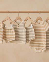 Sage Stripe Rowan Romper
