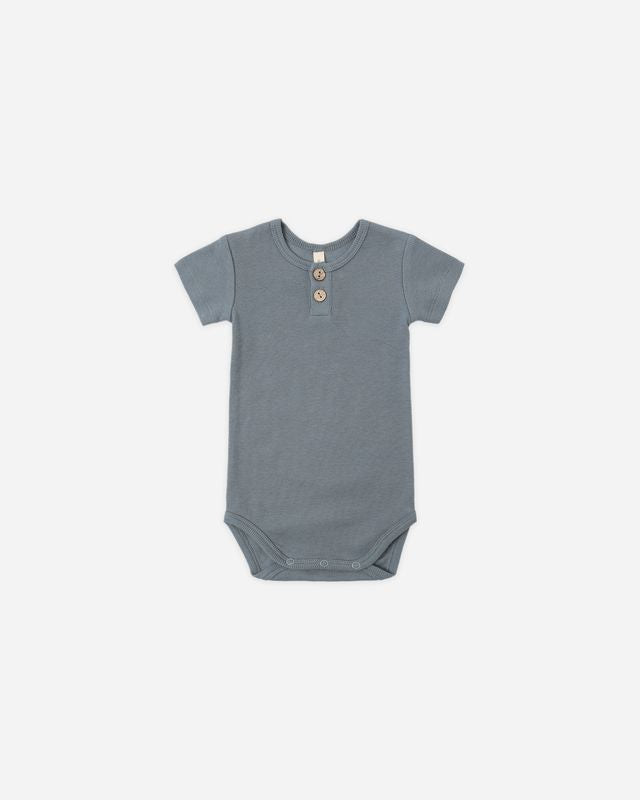 Ocean Ribbed Henley Bodysuit