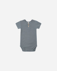 Ocean Ribbed Henley Bodysuit