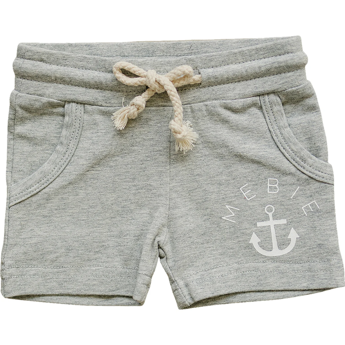 Heather Grey Pocket Cotton Shorts