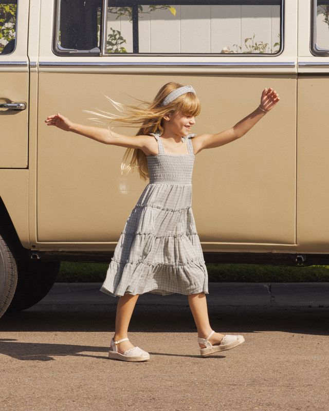 Green Gingham Taylor Dress