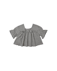 Black Gingham Francie Blouse