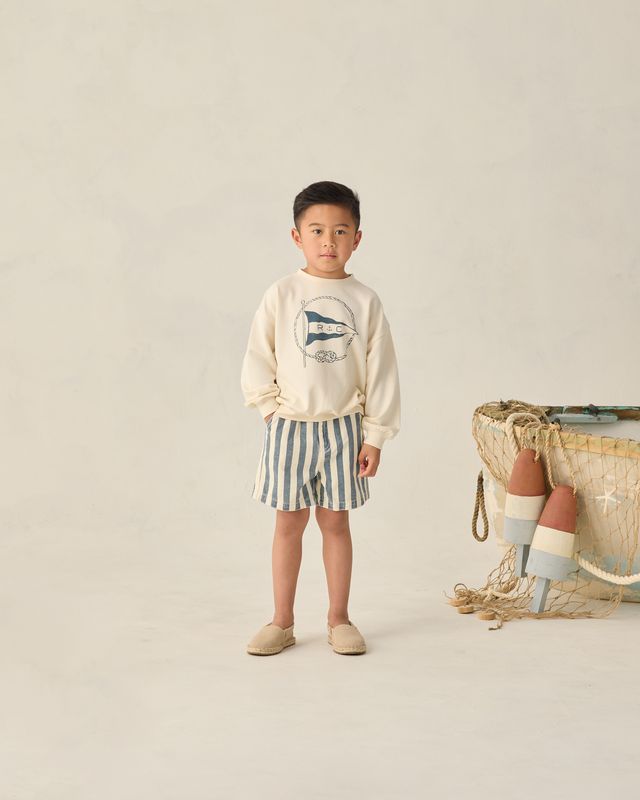 Navy Stripe Dawson Short