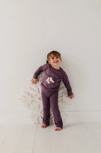 Plum Bamboo Flare Pants
