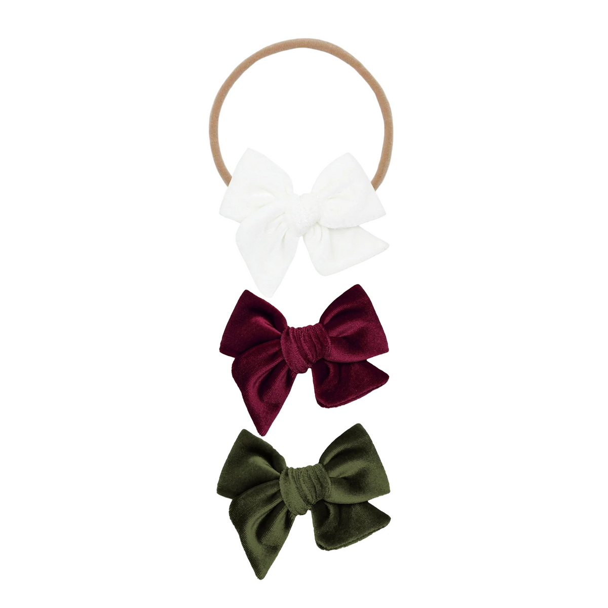 Holiday Velvet Bow Set