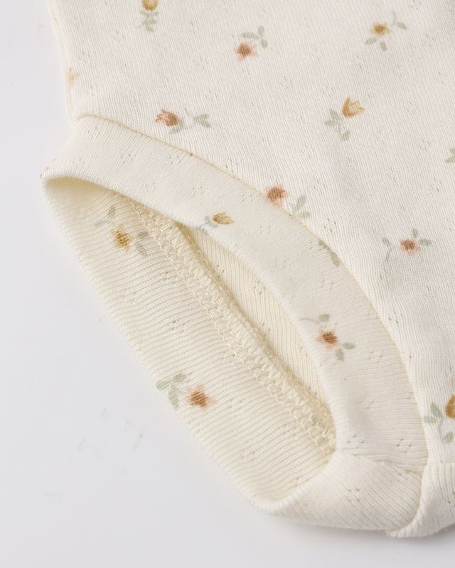 Petit Fleur Pointelle Ruffle Dress