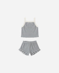 Ocean Stripe Evie Tank + Shortie Set