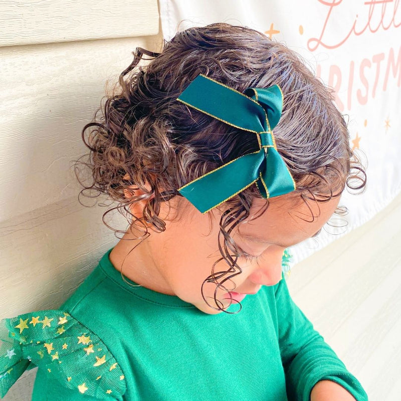 Emerald Coquette Bow