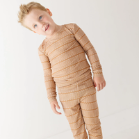 Neutral Lines Small Ribbed Pajama Set