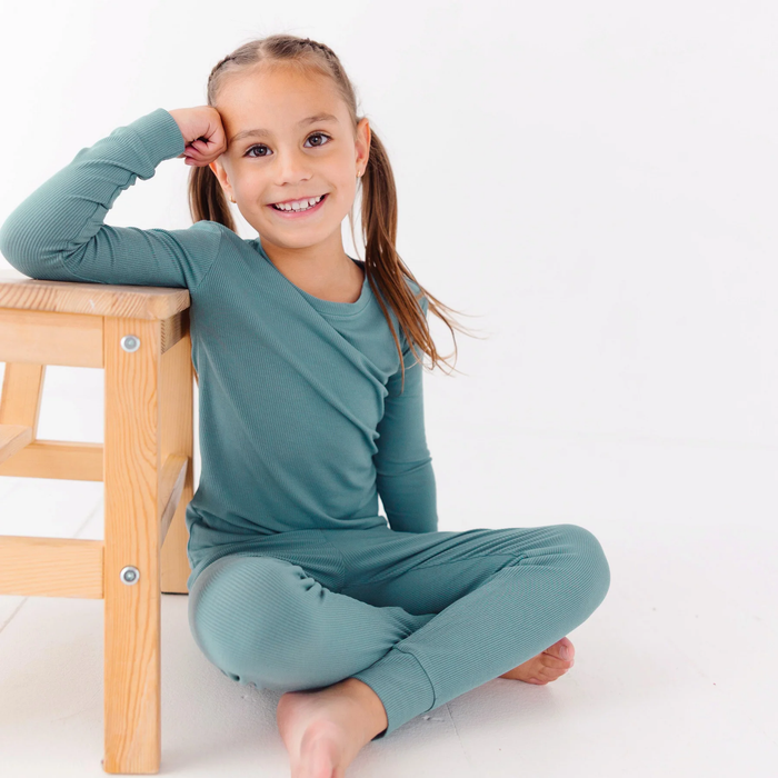 Glacier Blue Bamboo Pajama Set