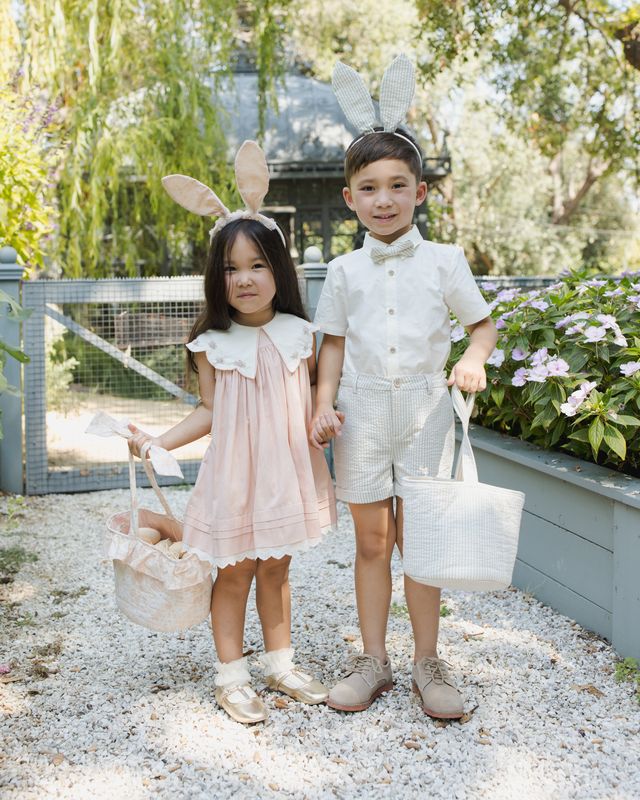 Sky Stripe Suspender Short