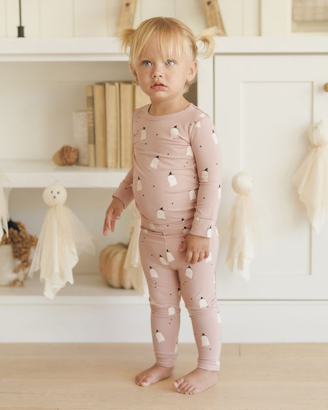 Pink Ghost Bamboo Pajama Set