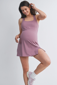Mauve Maternity Tennis Dress
