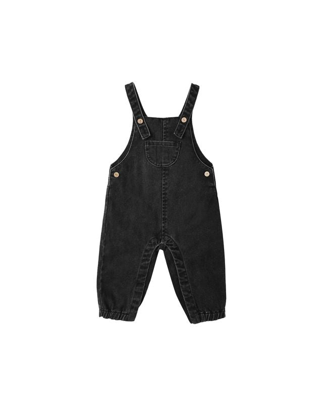 Washed Black Overalls