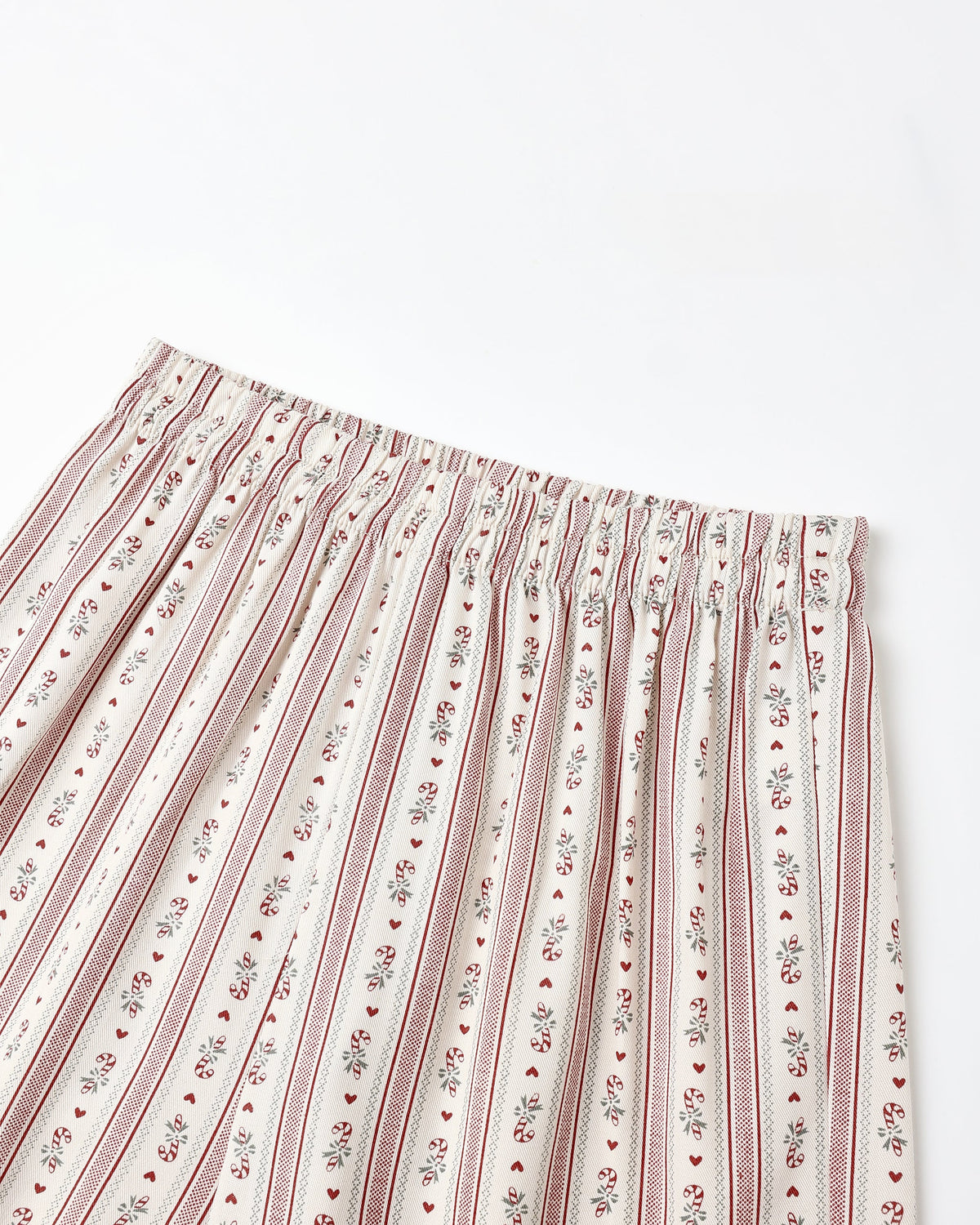 Candy Cane Stripe Ruffle Pajamas