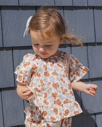 Americana Floral Butterfly Top + Bloomer Set