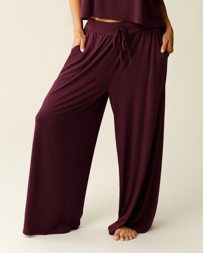Burgundy Aria Bamboo Lounge Pant