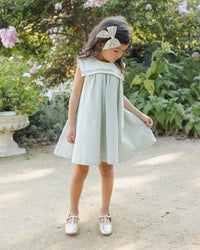 Eucalyptus Check Daisy Dress