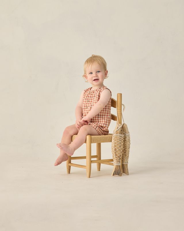 Poppy Gingham Mavrick Romper