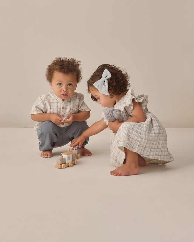 Blue Plaid Alina Dress