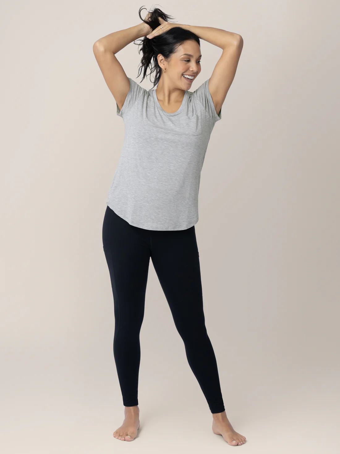 Heather Grey Everyday Maternity & Nursing T-shirt