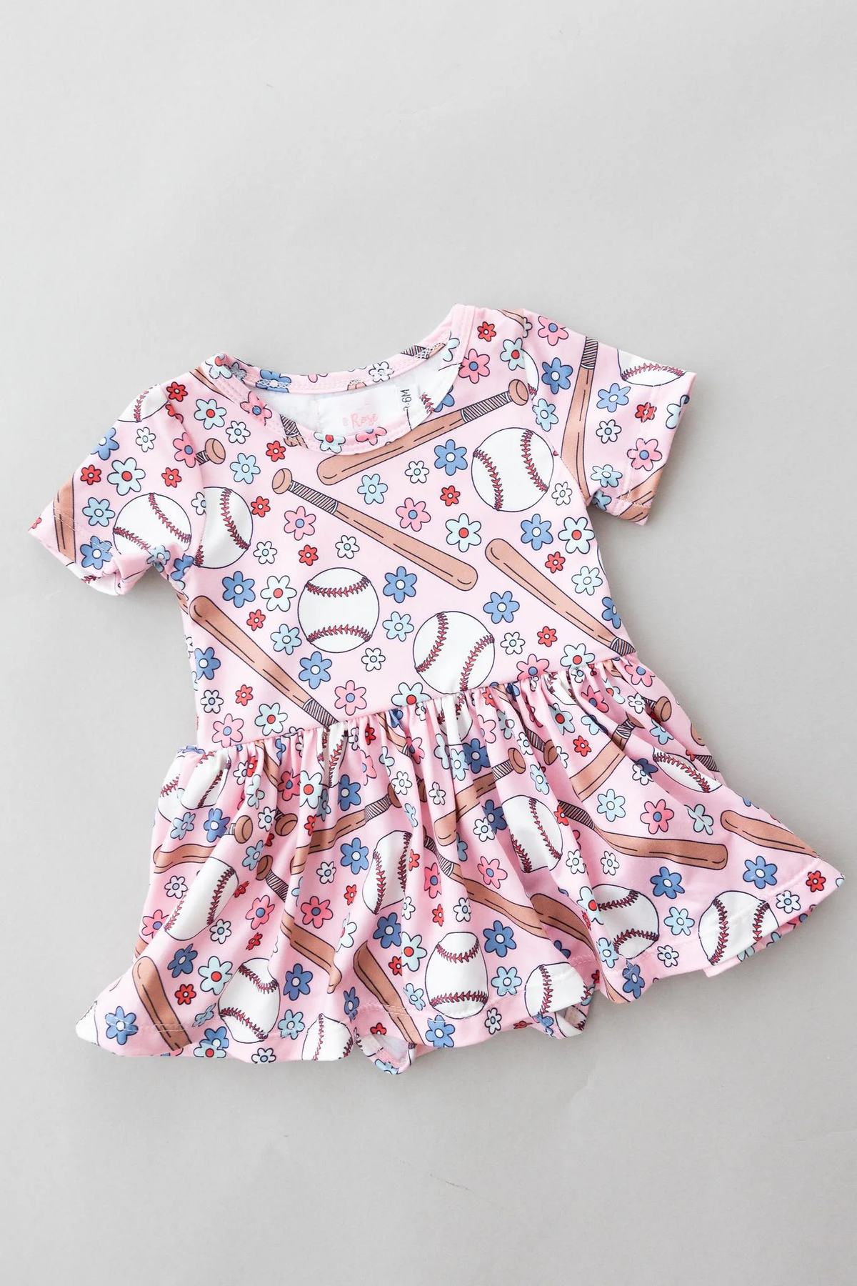Batter Up Twirl Bodysuit Dress