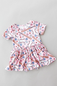 Batter Up Twirl Bodysuit Dress