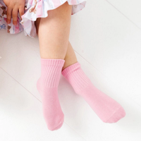 Teddy Bow Crew Socks