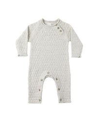 Blue Cozy Heather Knit Jumpsuit